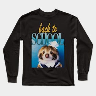 Back to School Sloth Long Sleeve T-Shirt